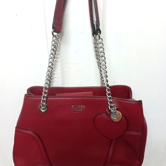 Guess Los Angeles Women's Shoulder Metal Strap Purse - Picture 5 of 14